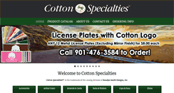 Desktop Screenshot of cottonspecialties.com